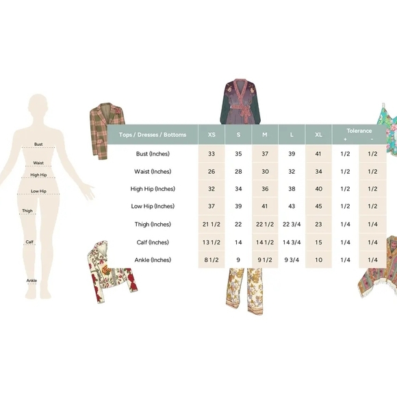 Aratta Floral Long Coat with Red and Green Accents With Removable Vest - Picture 9 of 9